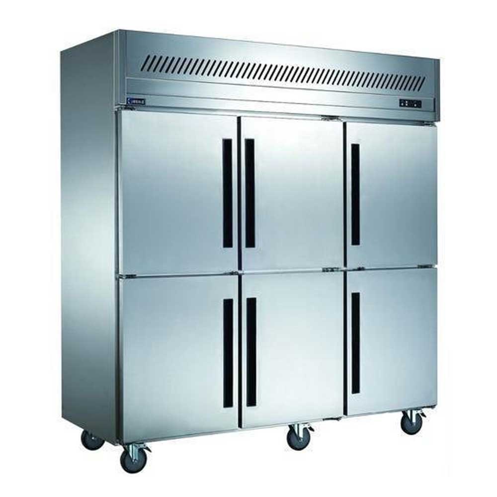 six door vertical commercial refrigerator
